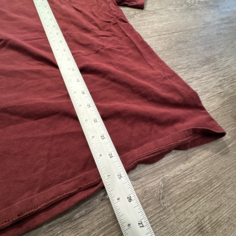 Vintage Champion Shirt Mens Medium red Cotton Casual Streetwear Adult Basic‎ - Picture 7 of 8